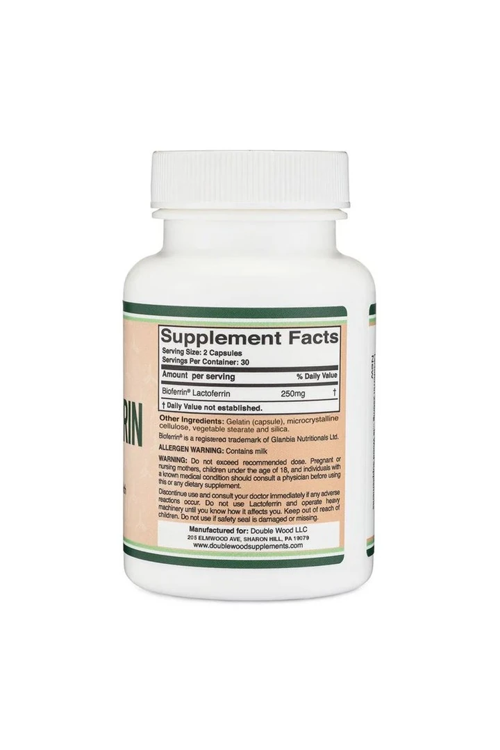 Lactoferrin 250 mg 60 veg. Kapsül.usa vers.