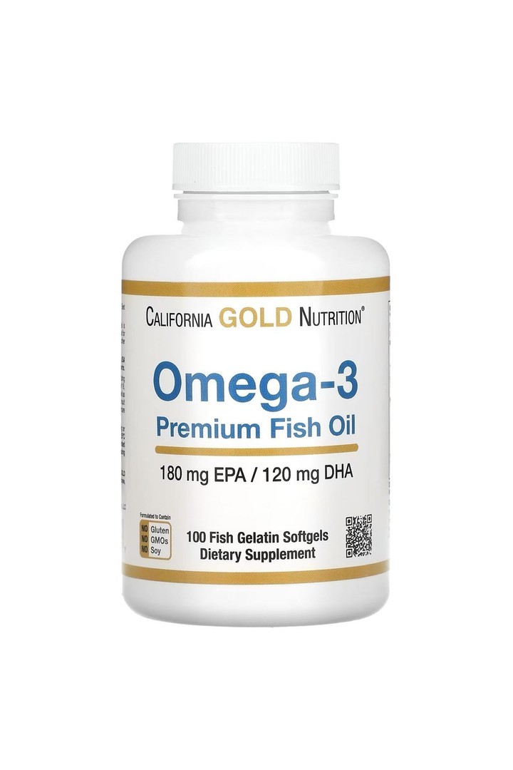 Omega-3 Premium Balık Yağı, 100 Balık Jelatinli Yumuşak Kapsül