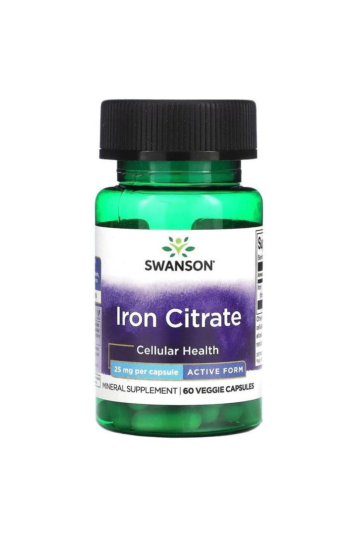 Iron Citrate 25 mg 60 Kapsül
