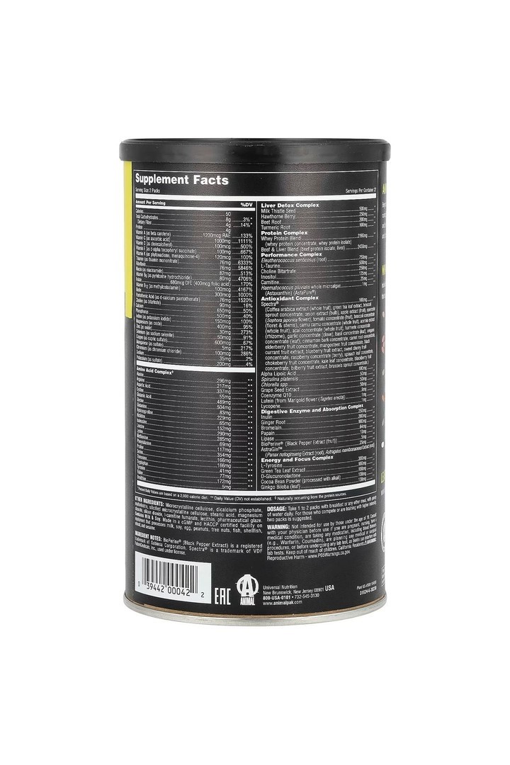 Nutrition Animal PAK, Ultimate Foundation, 44 Packs.USA Vers.