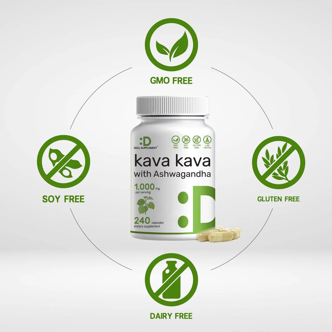 Kava Kava 1000 mg 240 Kapsül