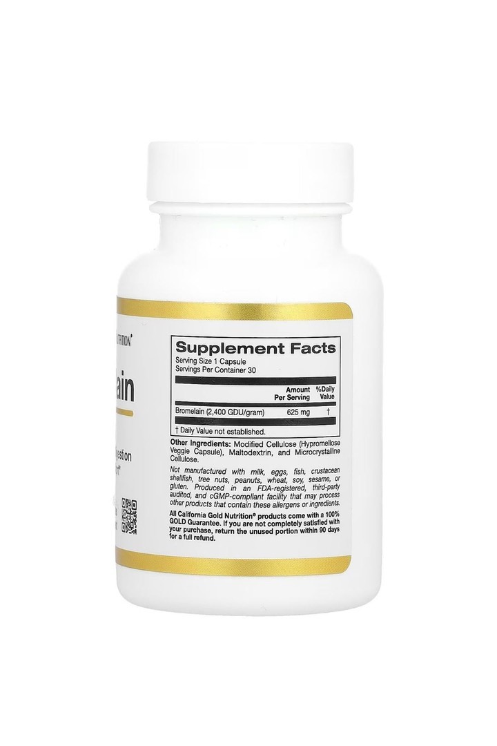 Bromelain 625 mg 30 Kapsül