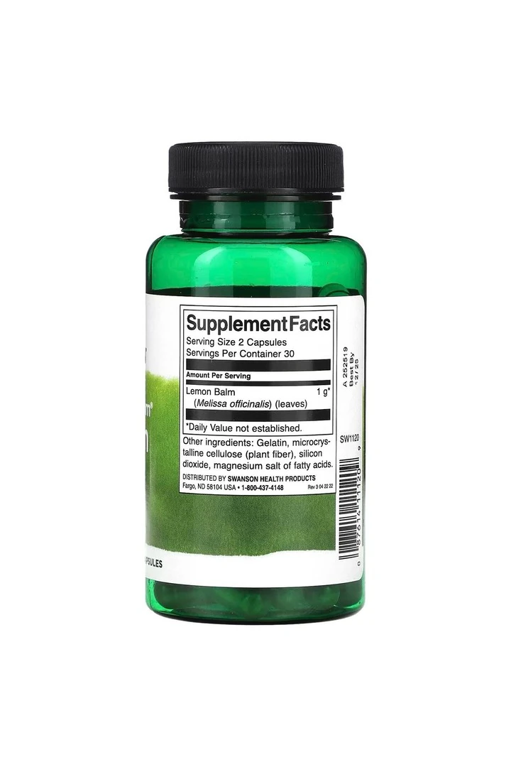 Tam Spektrum Limon Otu, 500 mg, 60 Kapsül