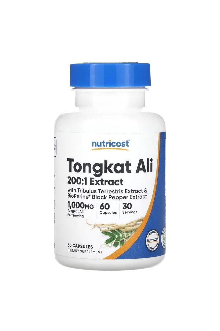 Nutricost Tongkat Ali, 200:1 Extract 1000 Mg 60 Kapsül