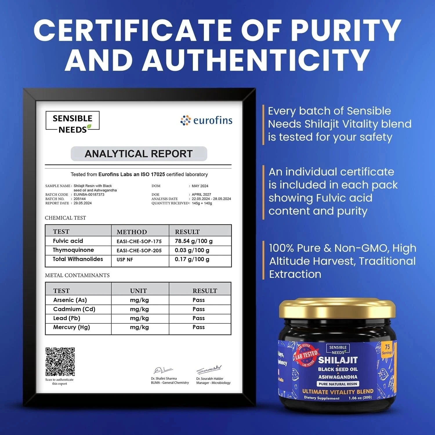 Himalayan Shilajit Black Seed Oil 75 servis 30 G.