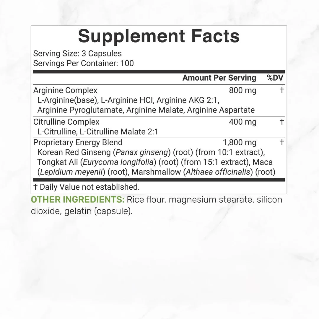 Nitric Oxide Booster 3,000 mg 300 Kapsül