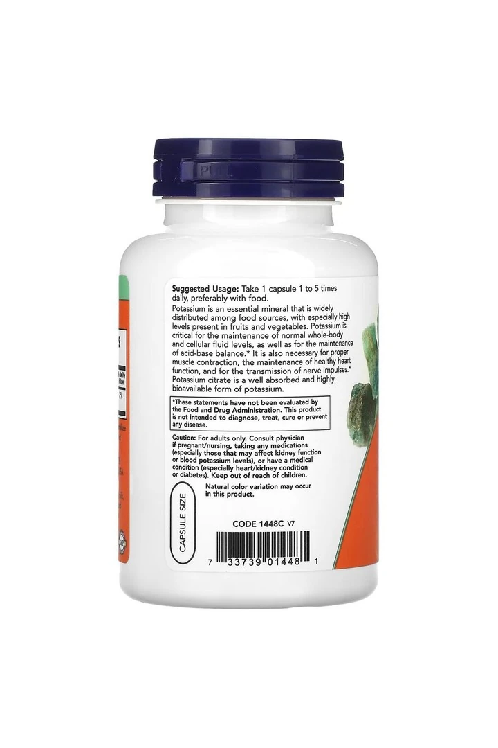 Potasyum Sitrate 99mg 180 veg Kapsül-Usa Versiyon -dmmedicine'den