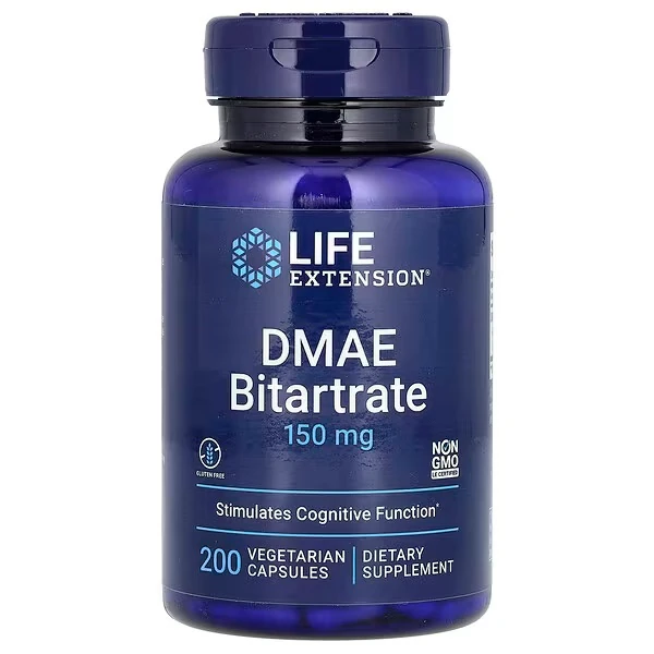 DMAE Bitartrate 150 mg, 200 Kapsül