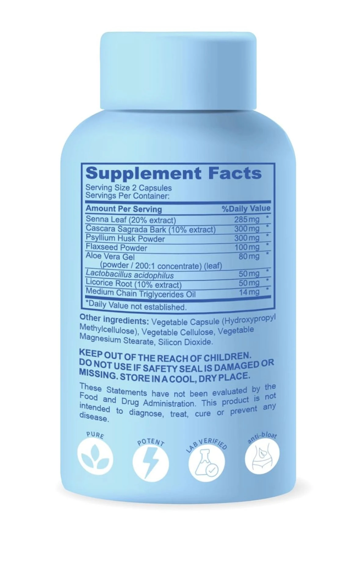 Slimtox Vegna Detox & Cleanse anti-bloat. 30 Kapsül