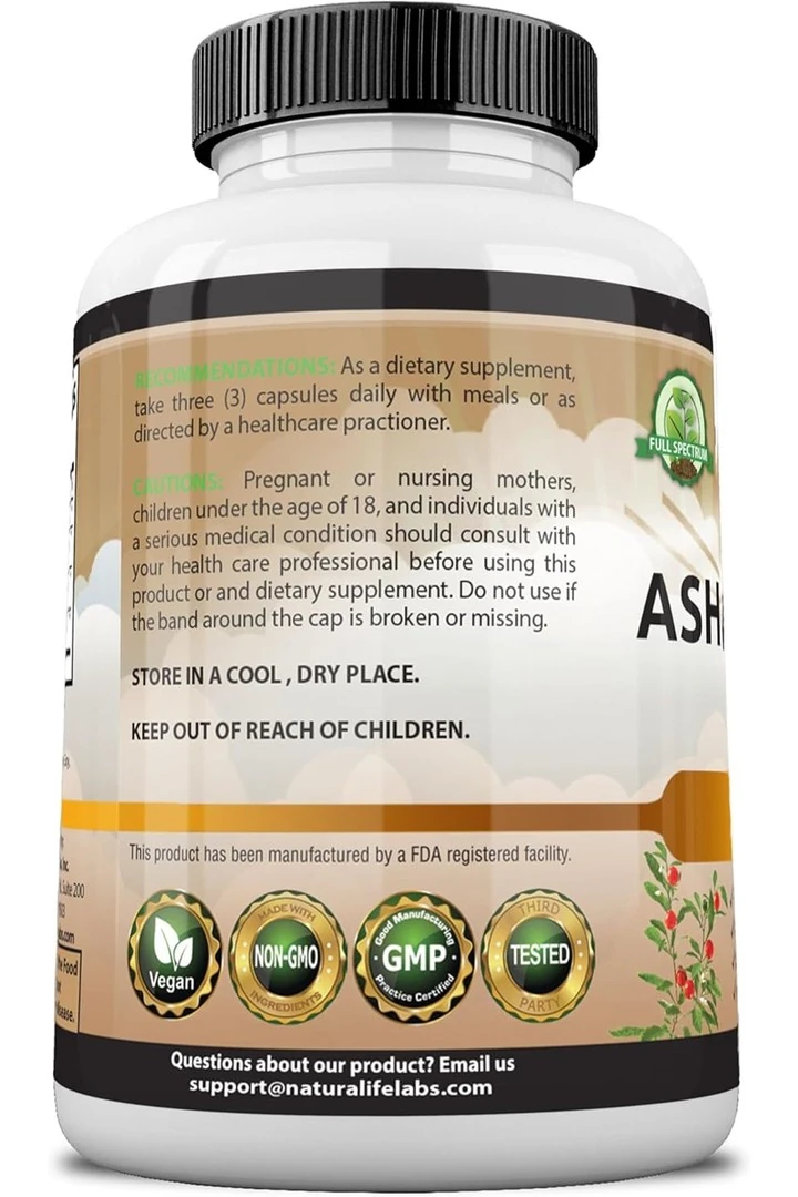 Naturalife Labs ashwagand.haa 2100 Mg - 100 Vegan Kapsül