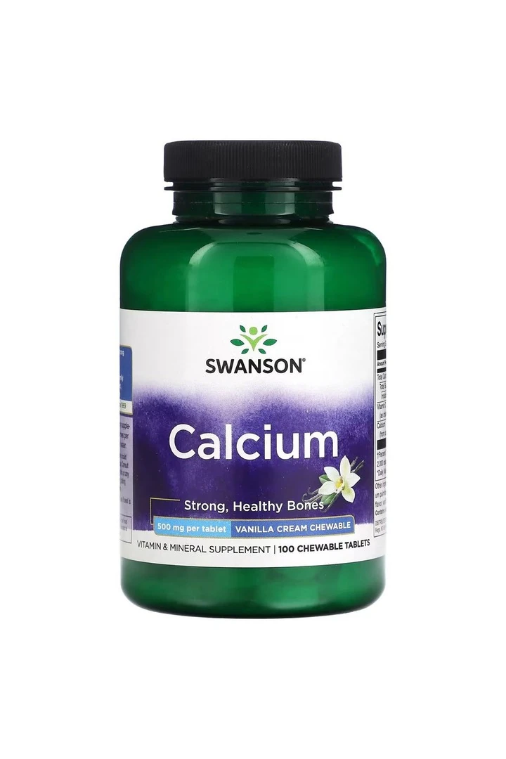 Kalsiyum 500 mg, 100 çiğnenebilir Tablet usa vers.