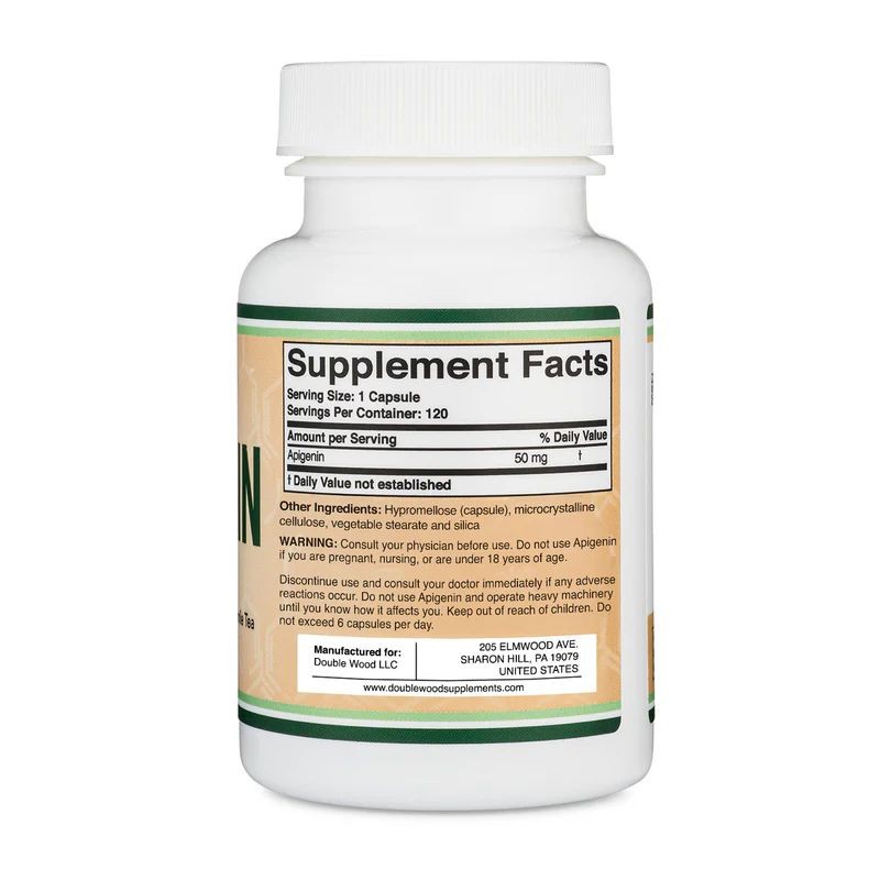 Apigenin Supplement 50 mg 120 Kapsül