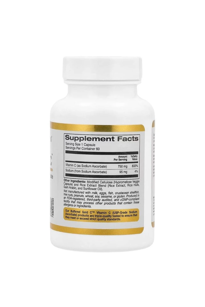 Buffered Gold C 750 mg 60 Kapsül