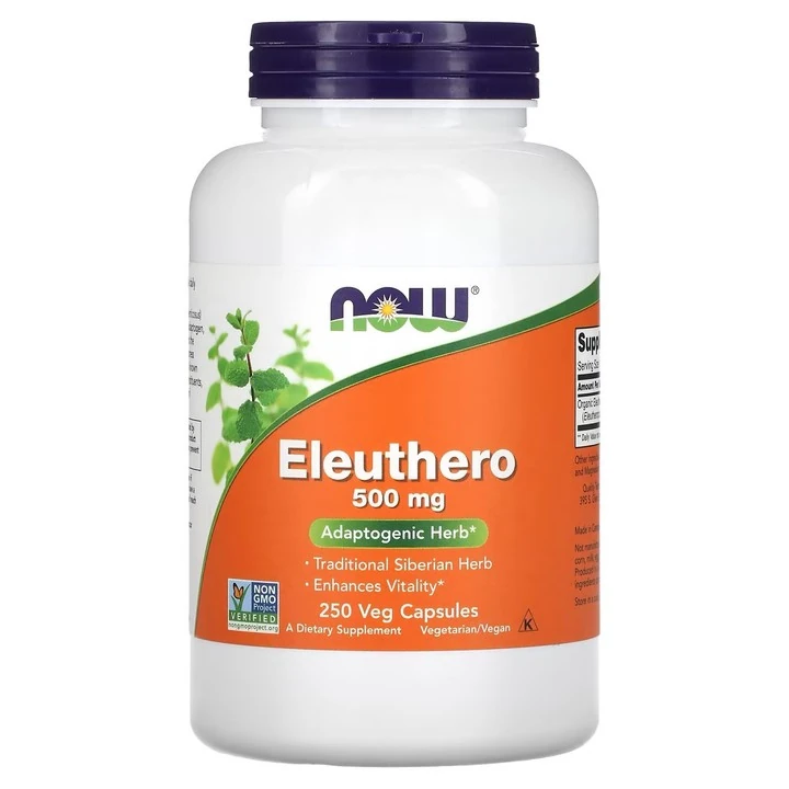 Eleuthero, 500 mg, 250 Veg Capsules