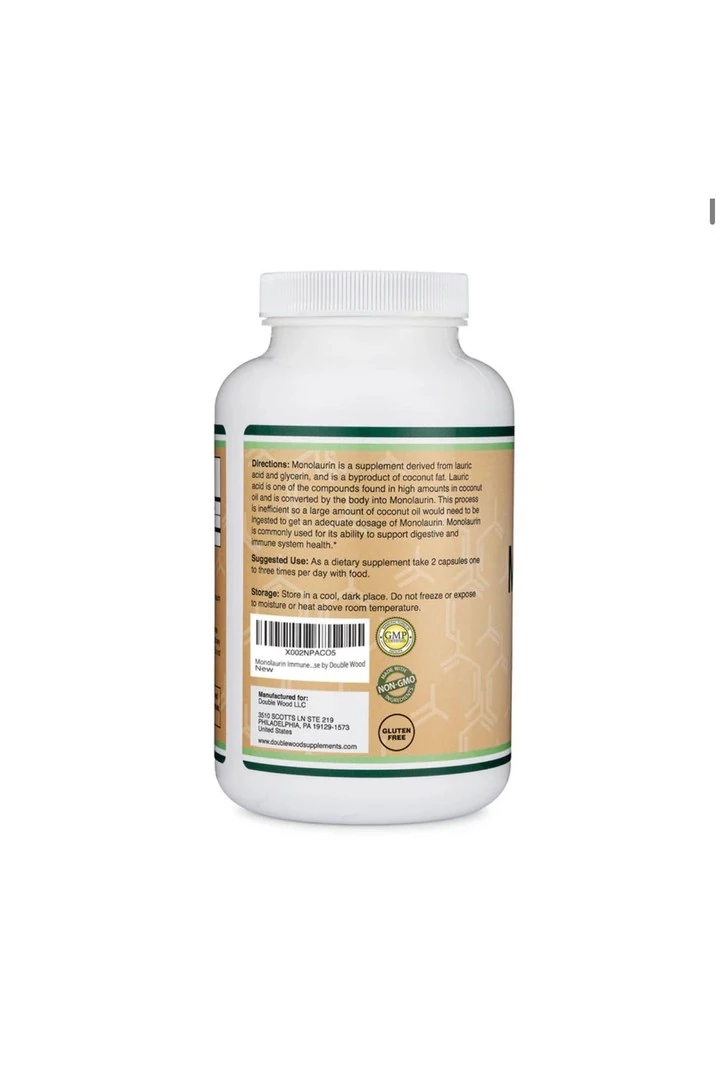 Double Wood Monolaurin 1000 Mg 210 Kapsül