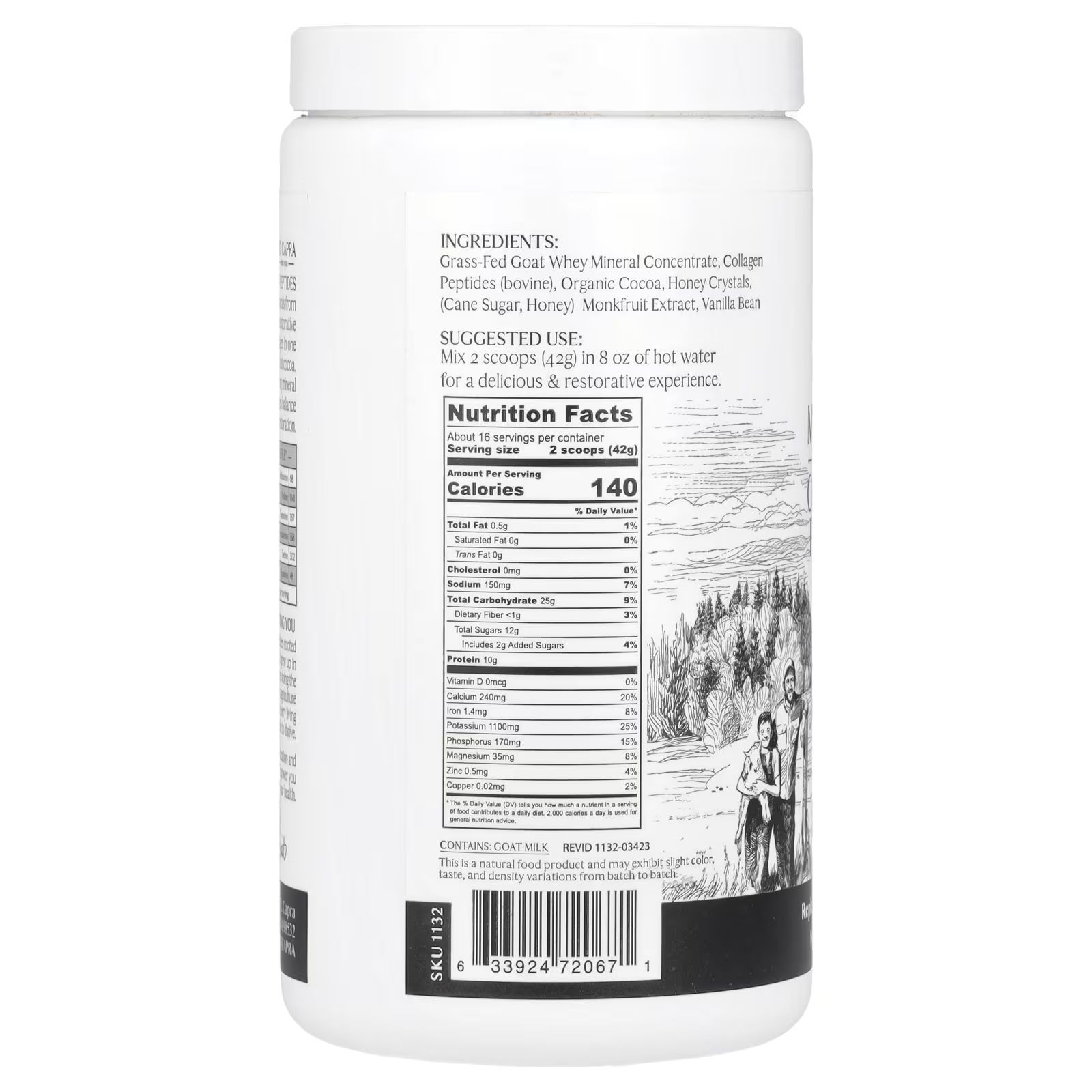 Clean Minerals With Collagen Peptides Hot Cocoa 675 g