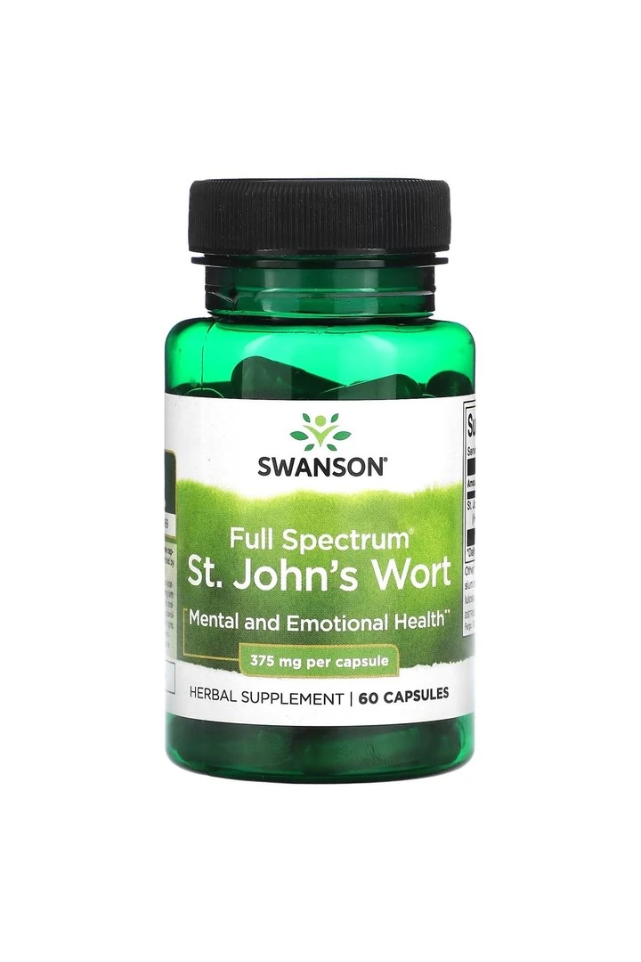 Full Spektrumlu St. John's Wort, 375 mg, 60 Kapsül