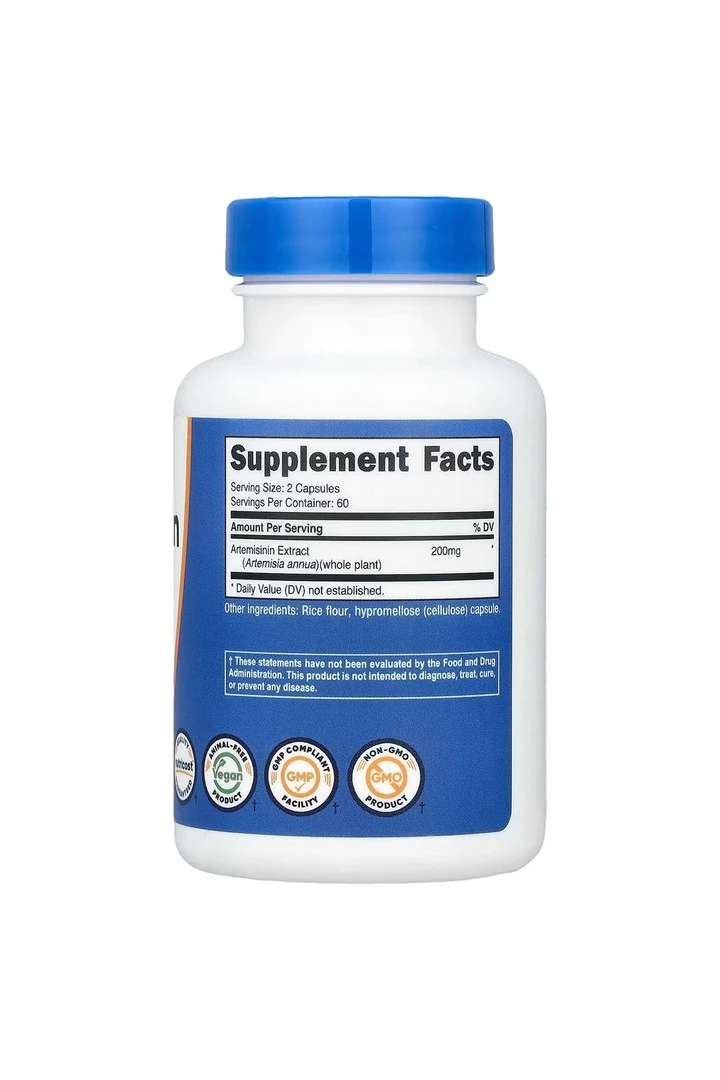 Artemisinin 200 mg 120 Kapsül 60 Servis Kapsül başına 100mg.usa menş.