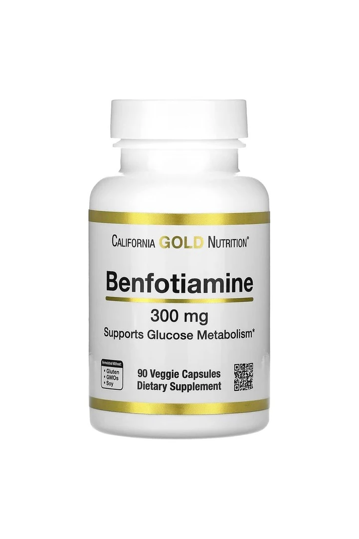 California Gold Nutrition, Benfotiami.ne, 300 mg, 90 Kapsül.usa menş.