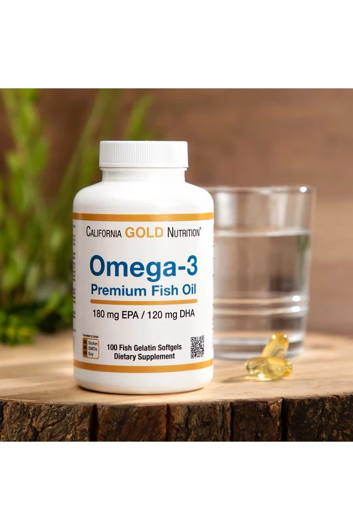 Omega-3 Premium Balık Yağı, 100 Balık Jelatinli Yumuşak Kapsül