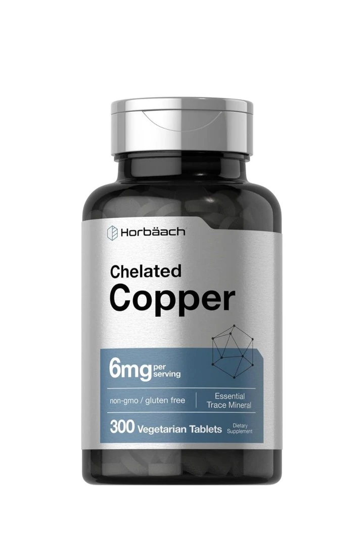 Chelated Copper 6mg | 300 Tablet | Temel İz Mineral | Vejetaryen, GDO'suz, Glutensiz