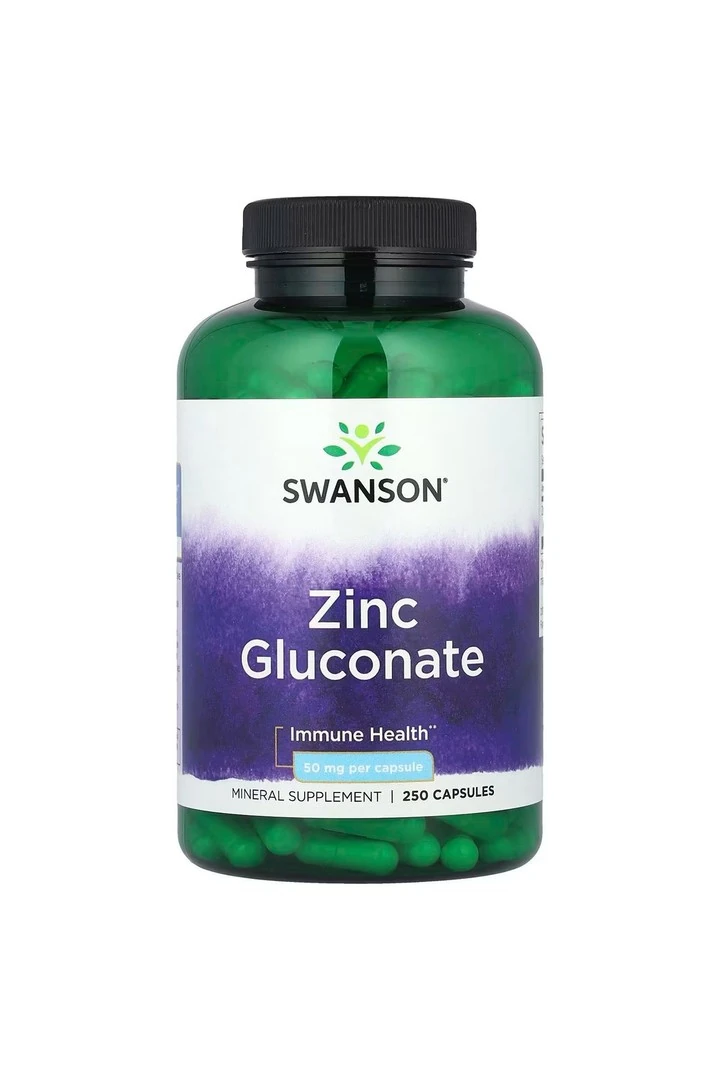 Zinc Glukonat, 50 mg, 250 Kapsül. usa menşei.dmmedicine'den