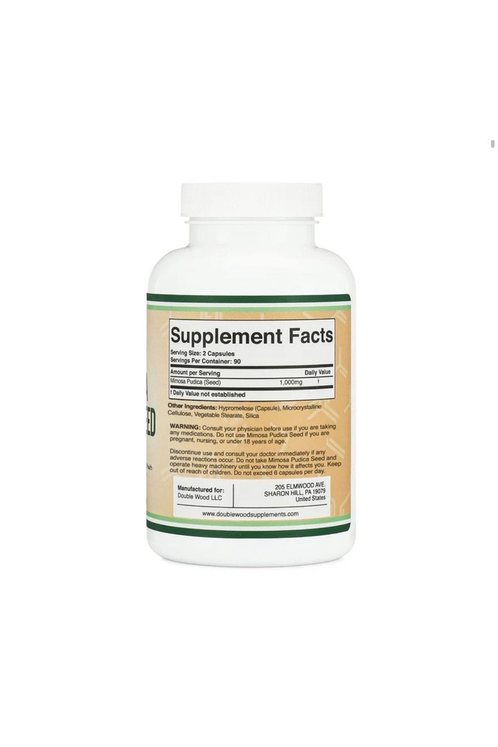Double Wood Mimosa Pudica Seed 1000 Mg 180 Kapsül