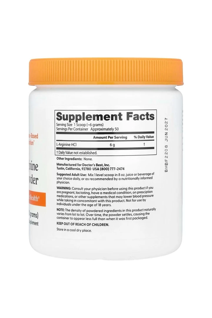 Pure L-Arginine Powder 10,6 oz (300 g)
