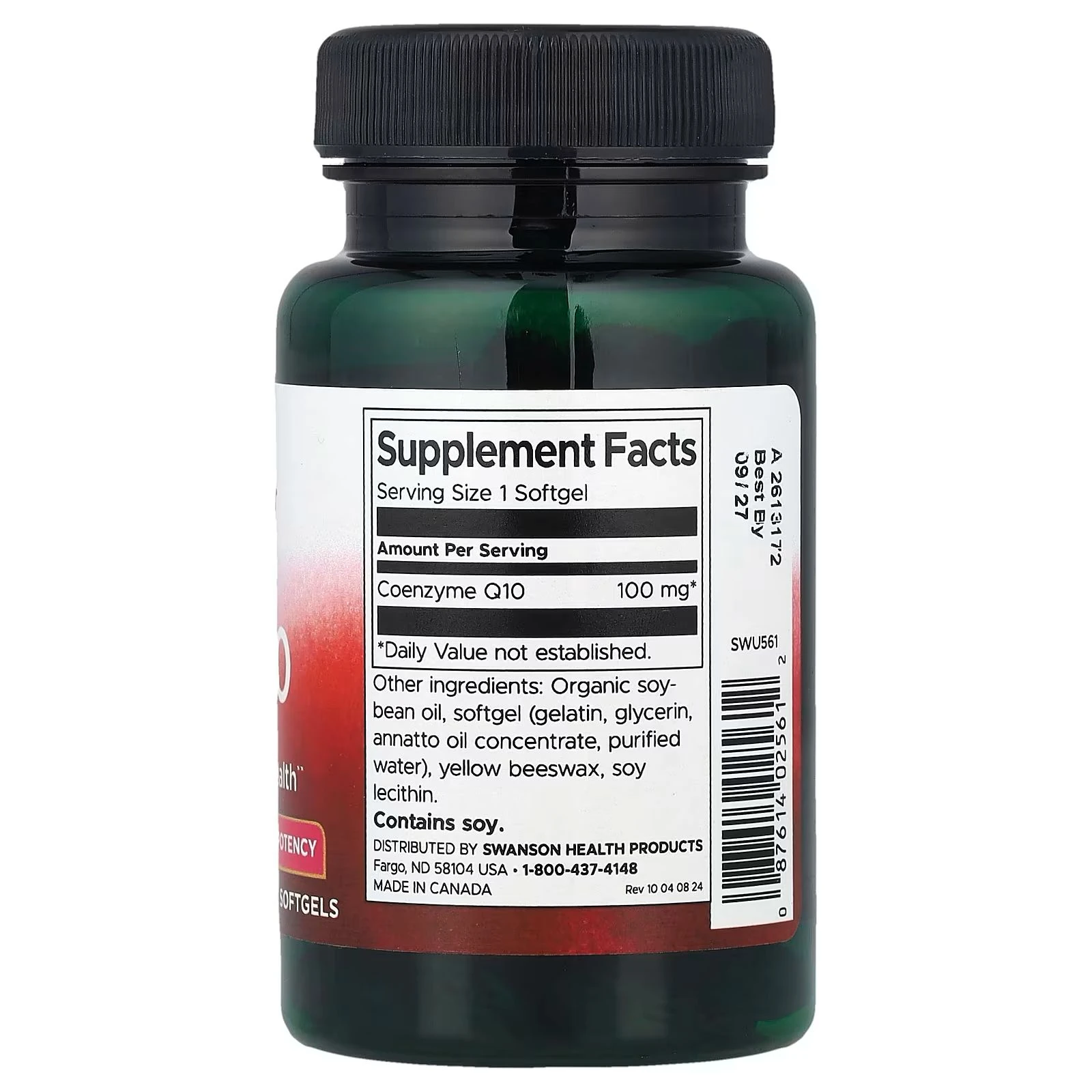 Coq10 100 mg 100 Softgels