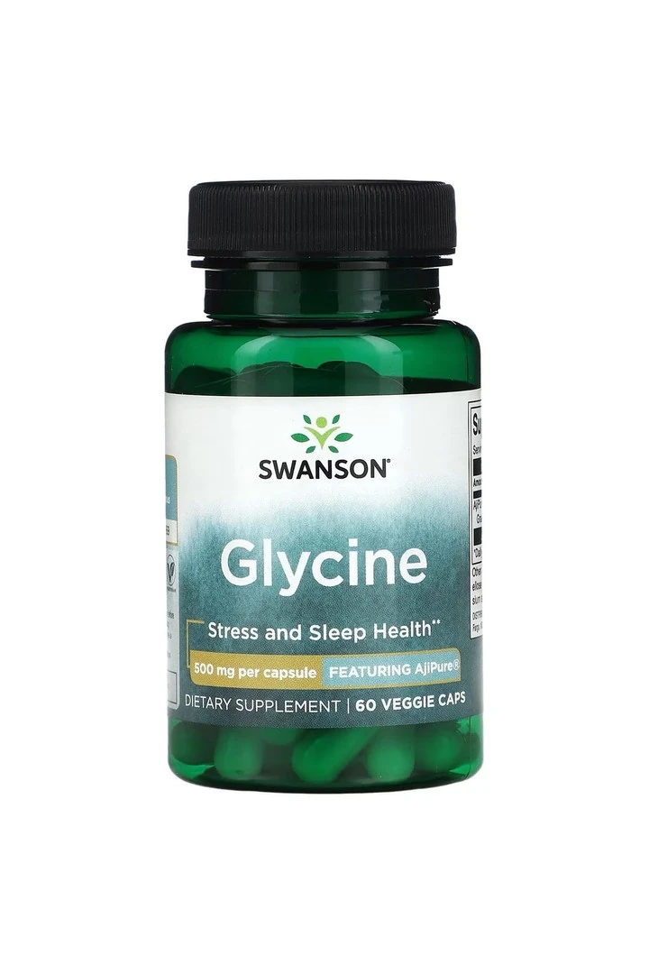 Glycine, 500 mg, 60 veg.Kapsül.usa menşei.dmmedicine'den