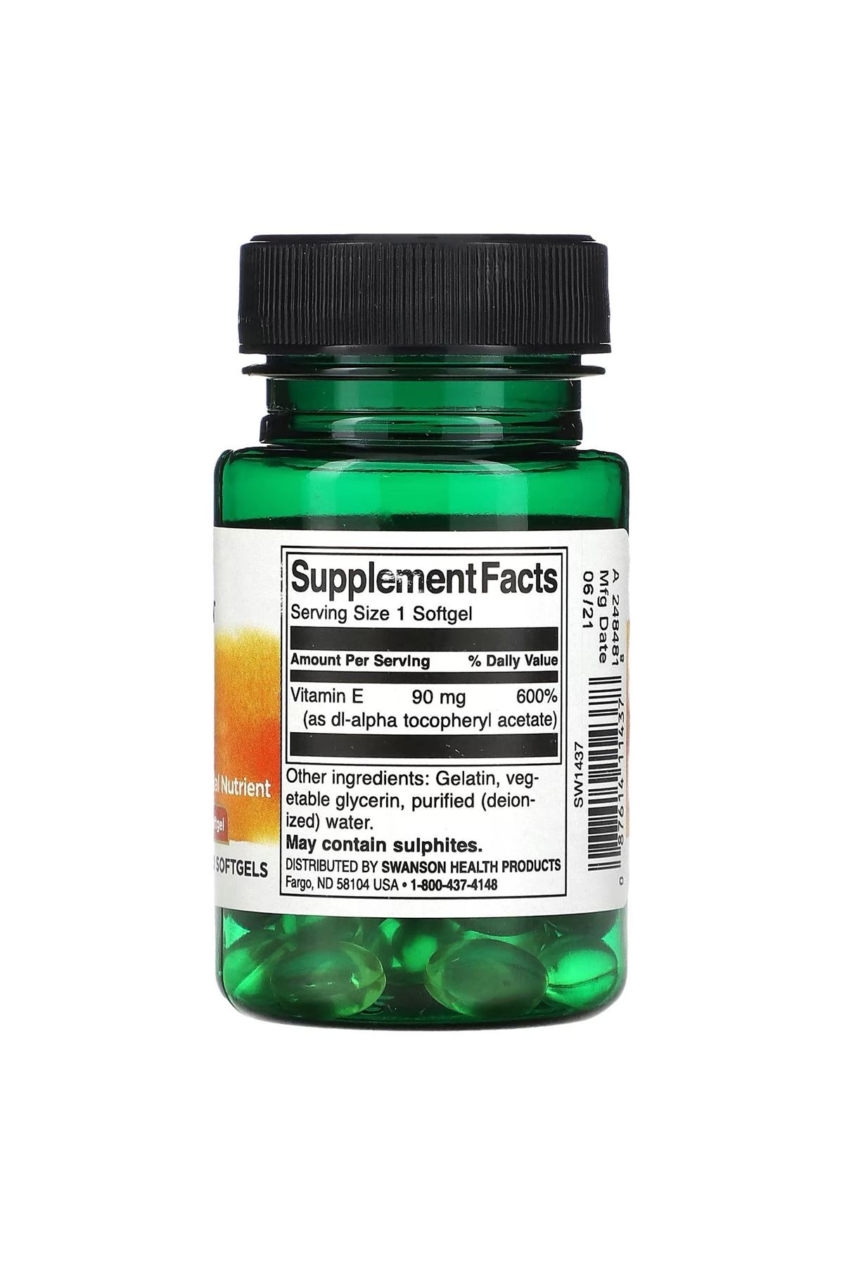 E Vitamini, 90 mg (200 IU), 60 Softgel