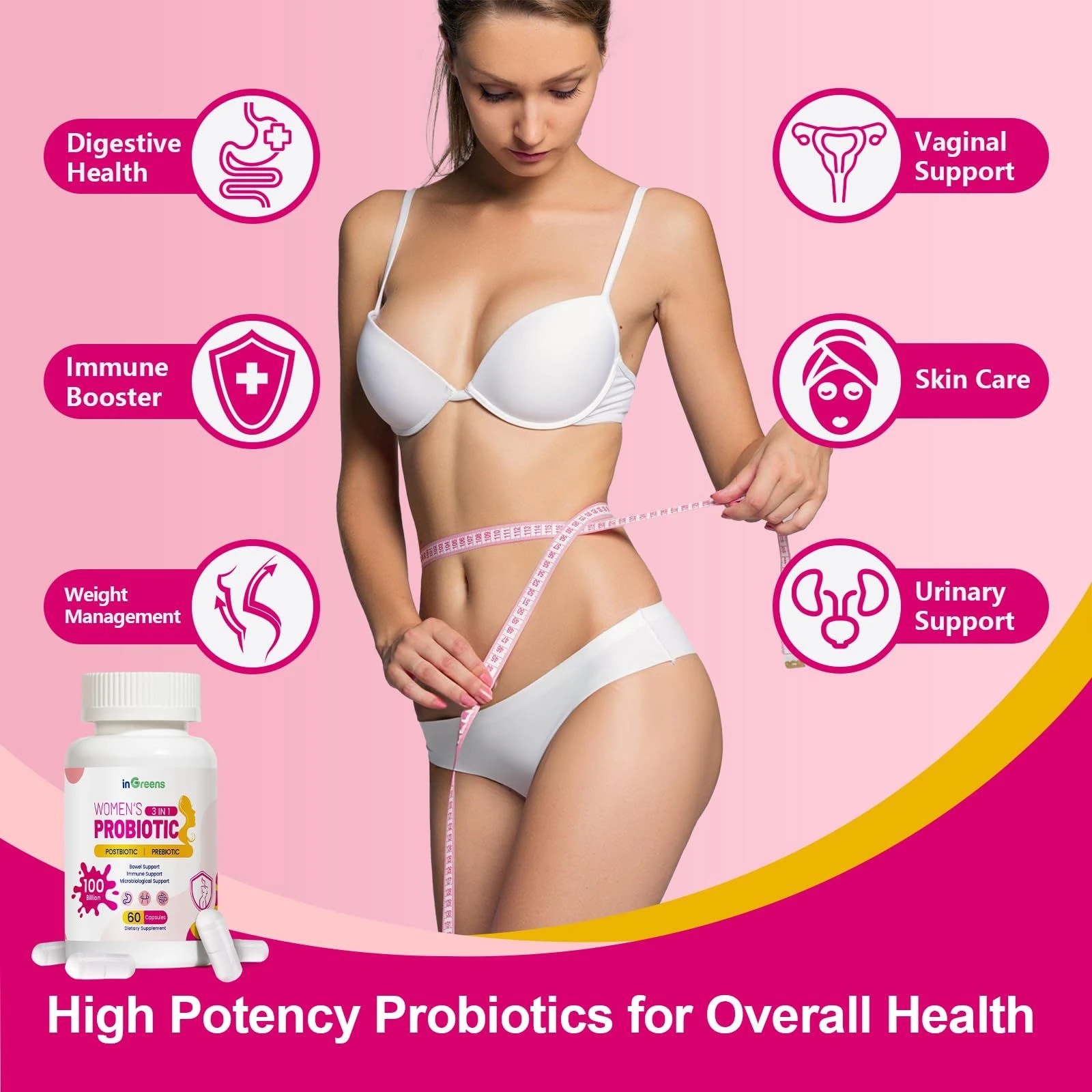 Women's Probiotic + Postbiotic + Prebiotic 100 billion 60 Kapsül