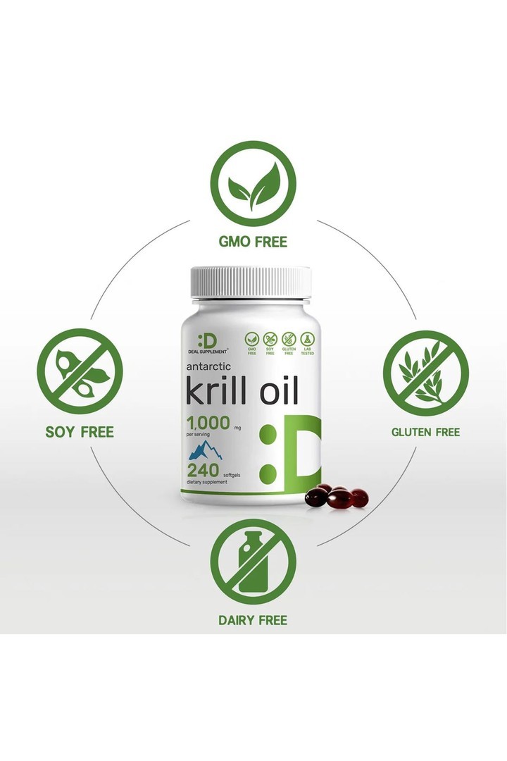 Antarctic Krill Oil, 1,000mg Per Serving, 240 Softgels