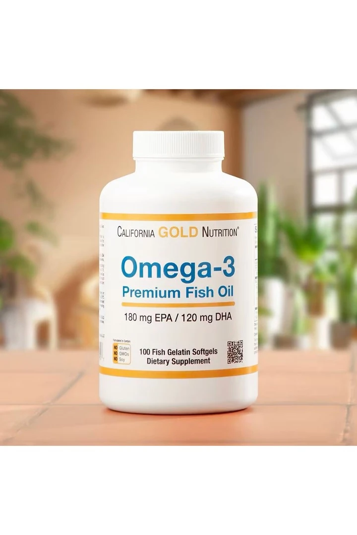 Omega-3 Premium Balık Yağı, 100 Balık Jelatinli Yumuşak Kapsül