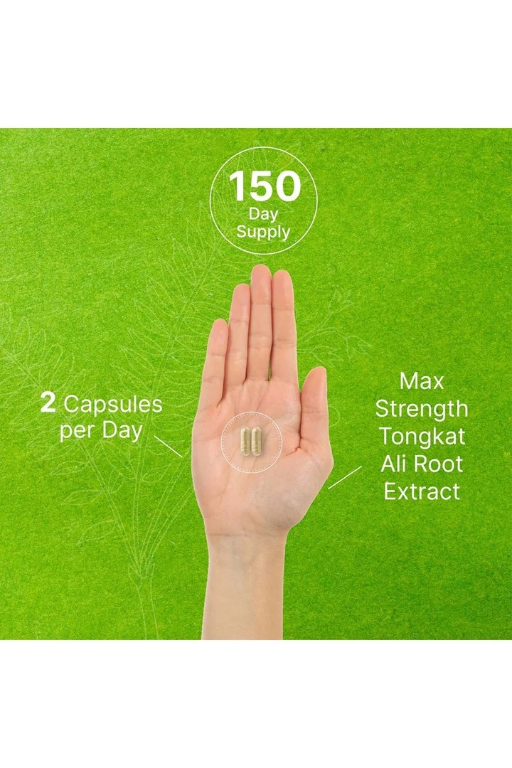 Tongkat Ali Extract 300:1 400mg & Maca Root 400mg | 300 Capsules