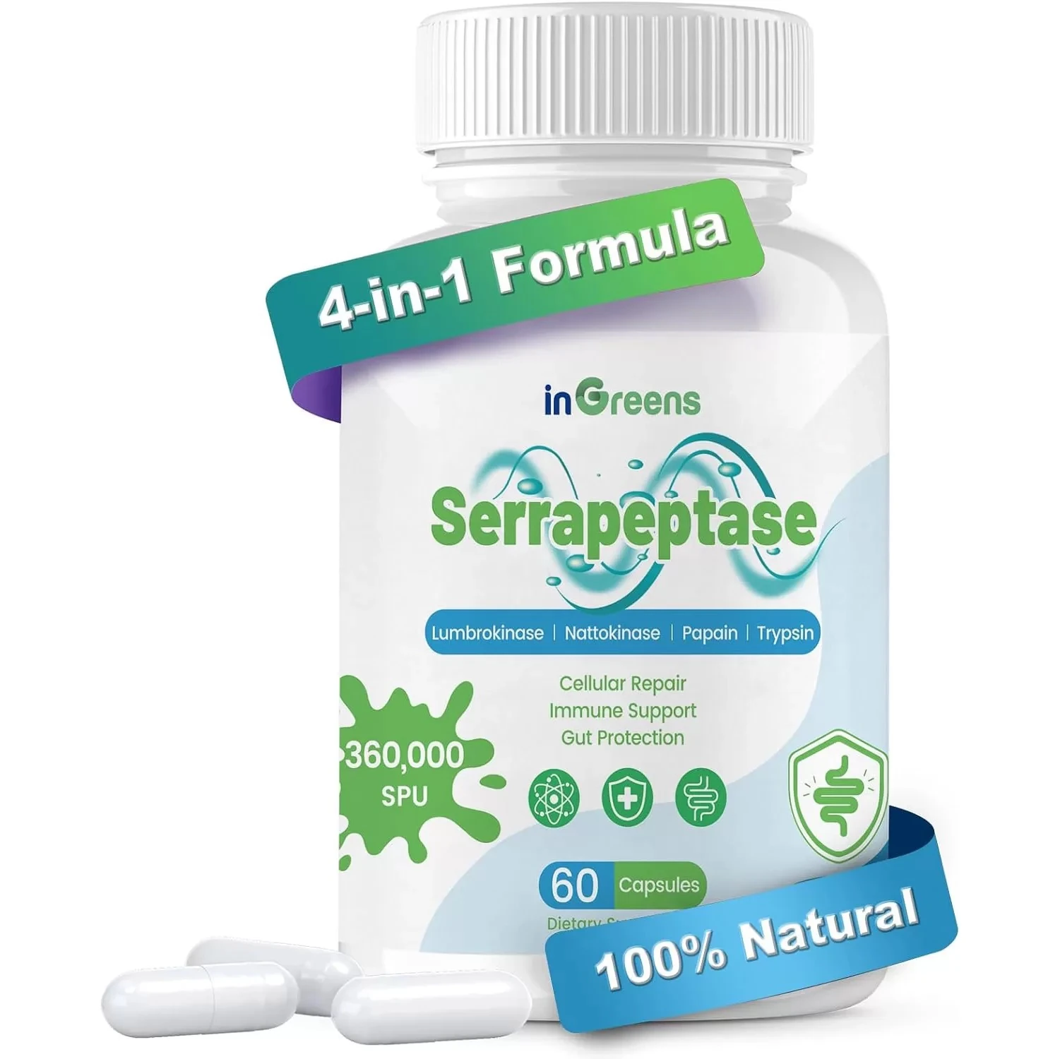 Serraptase 4-in-1 360,000 Spu 60 Kapsül