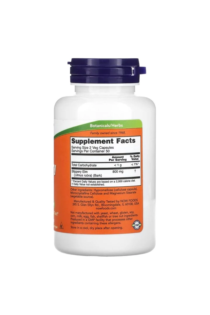 Slippery Elm, 400 mg, 100 Veg Capsules