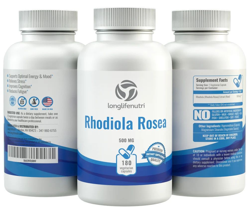 Rhodiola 500 mg 180 Veg. Kapsül
