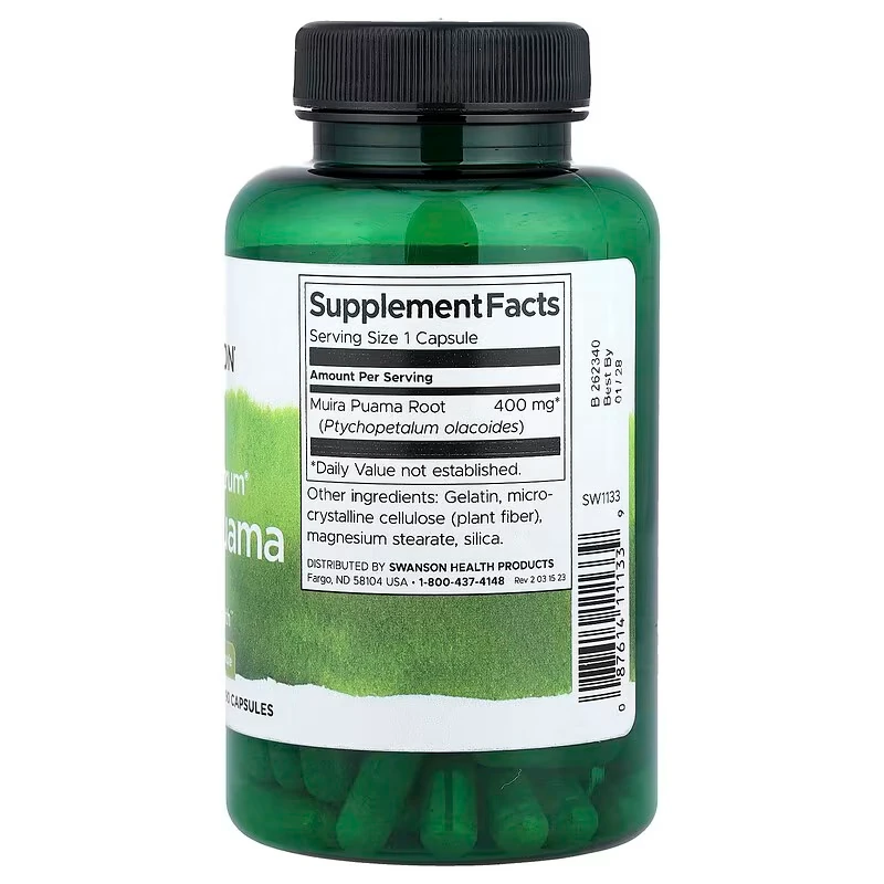 Full Spectrum Muira Puama 400 mg | 90 Kapsül | Sexual Health