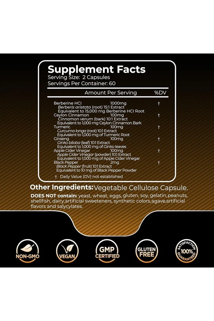Wellnees LabsRX Berberine 15,000 Mg - with Ceylon Cinnamon 120 Veggie Kapsül