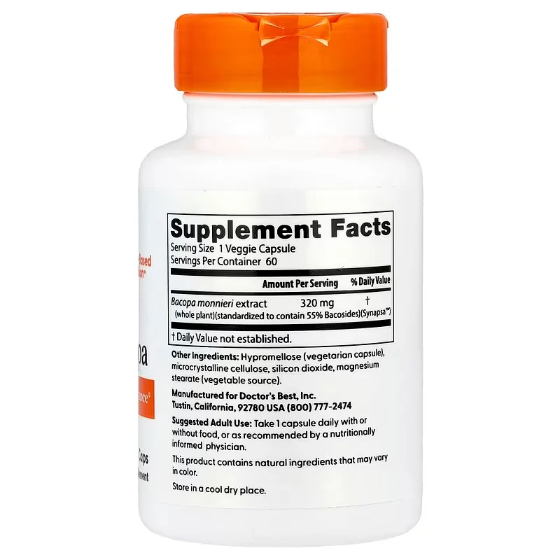 Bacopa Support Cognitive Performans 320mg 60 Kapsül