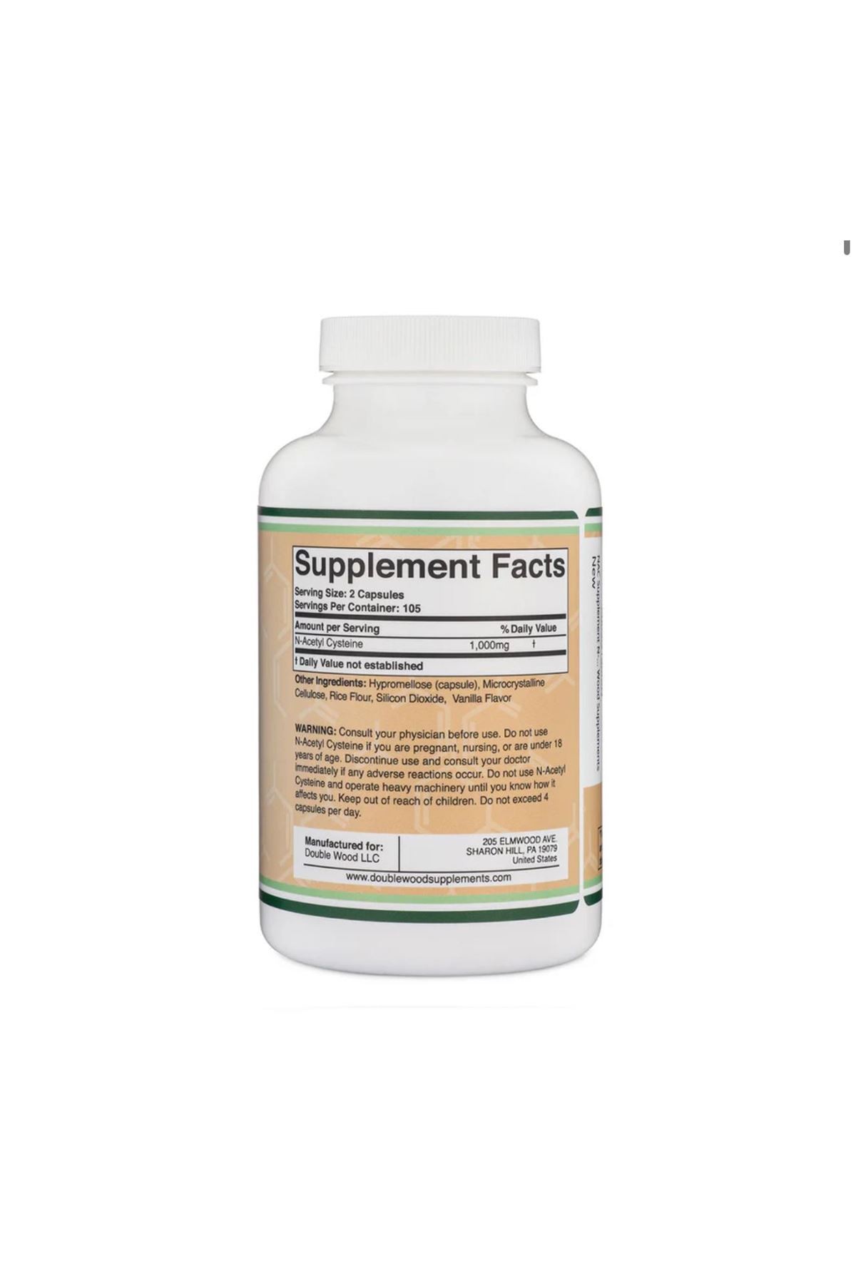 Nac Supplement (REAL NAC WİTH POTENT SMELL) (N-ACETYL CYSTEİNE) 1,000mg Per Serving, 21