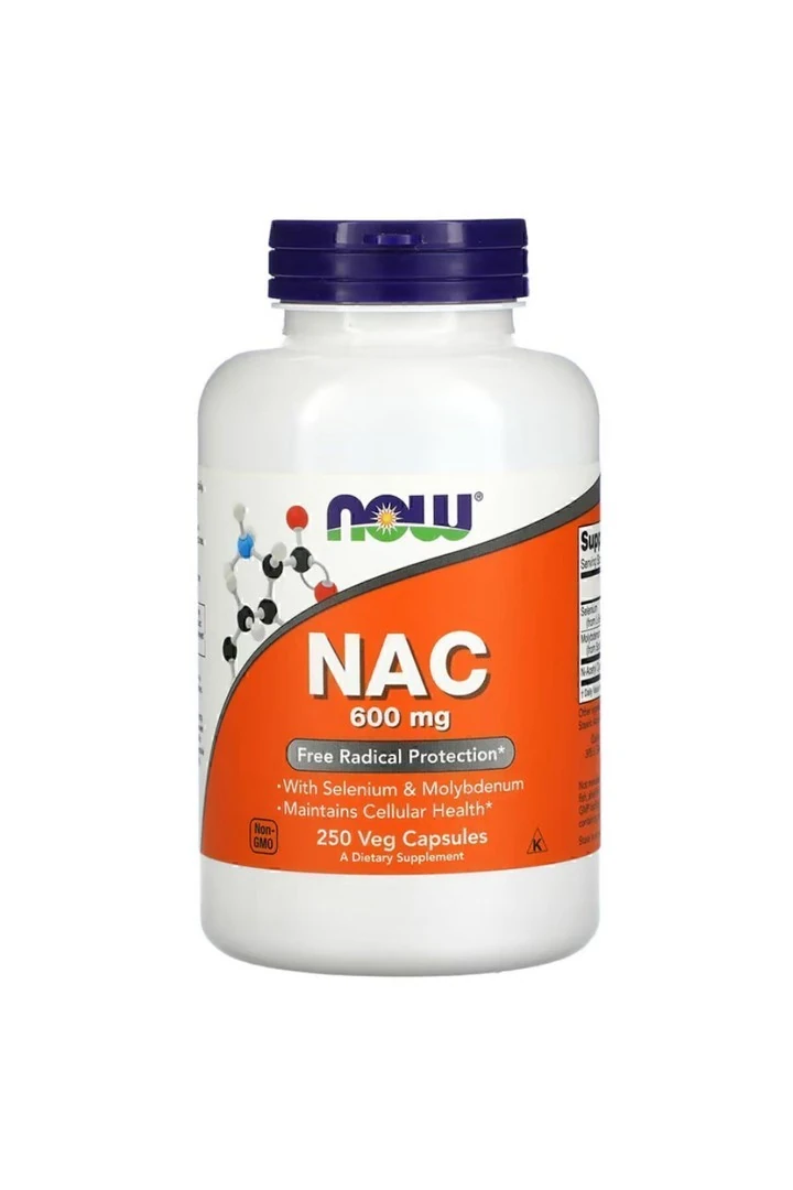NOW Foods, NAC, 600 mg, 250 Veg Capsules.usa menşei