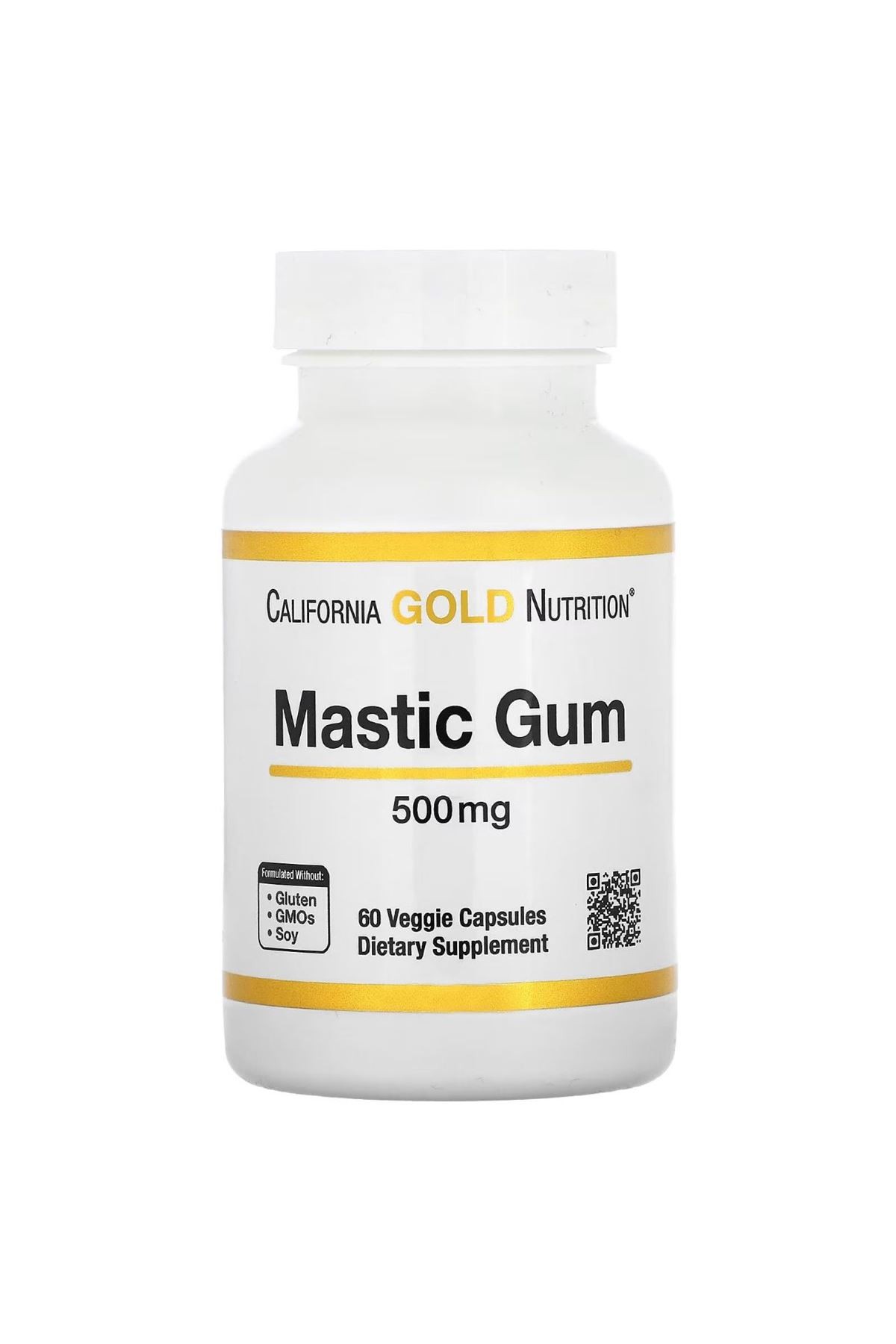 California Gold Nutrition, Mastic Gum, 500 mg, 60 Veggie Kapsül