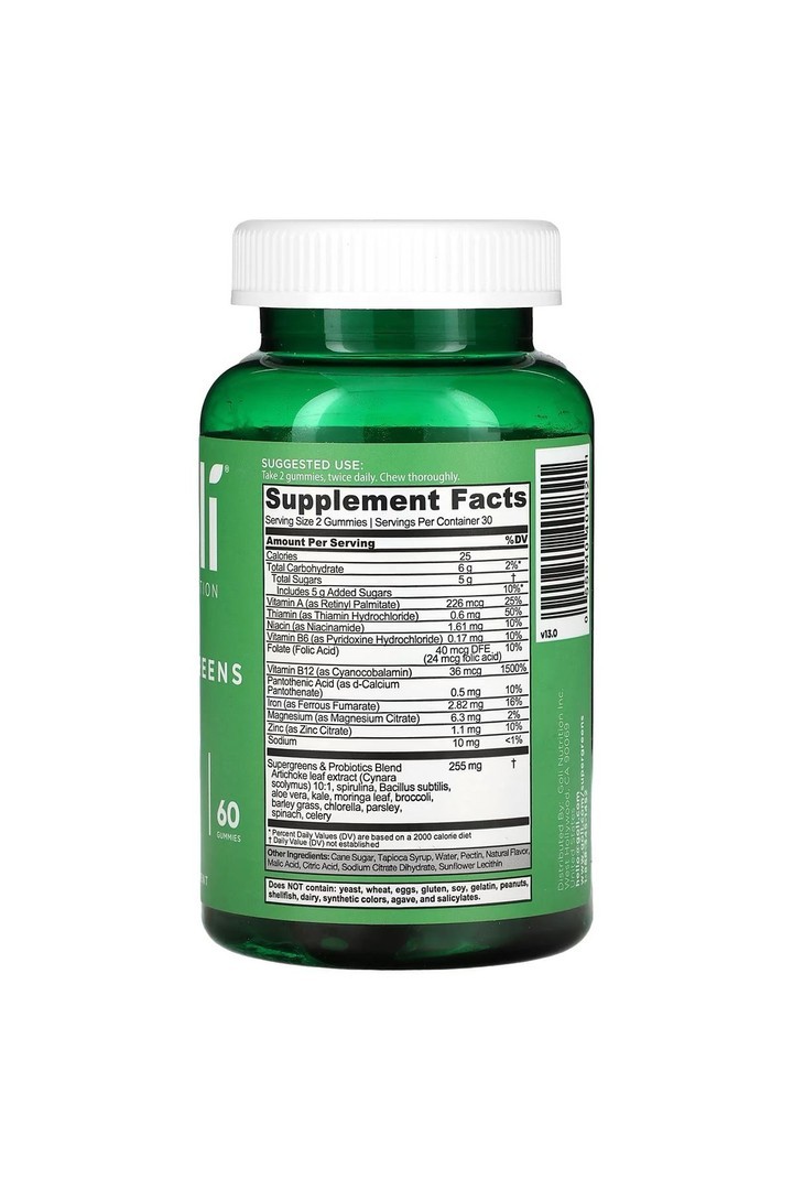 Goli Nutrition, Supergreens Gummies, 60 Gummies