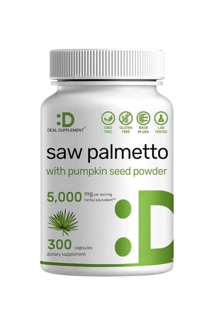 DEAL SUPPLEMENT Saw Palmetto Promotes Pros.tate Health , 5,000 Mg 300 Capsules