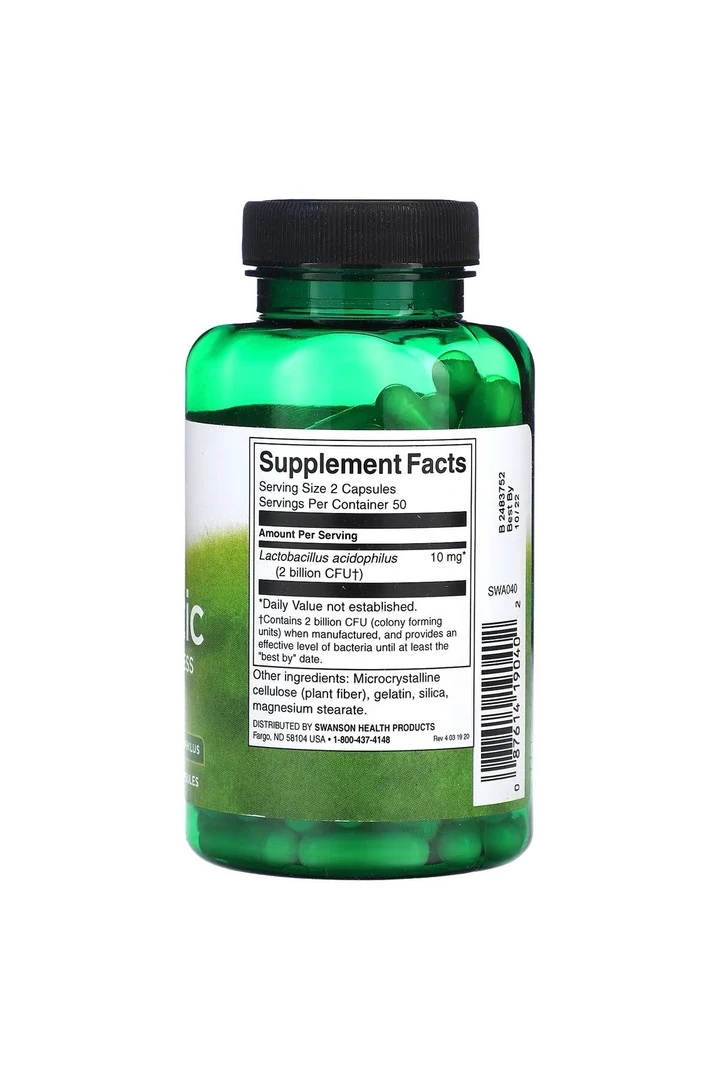 Probiyotik, 1 Milyar CFU, 120 Kapsül.usa menşei.dmmedicine'den