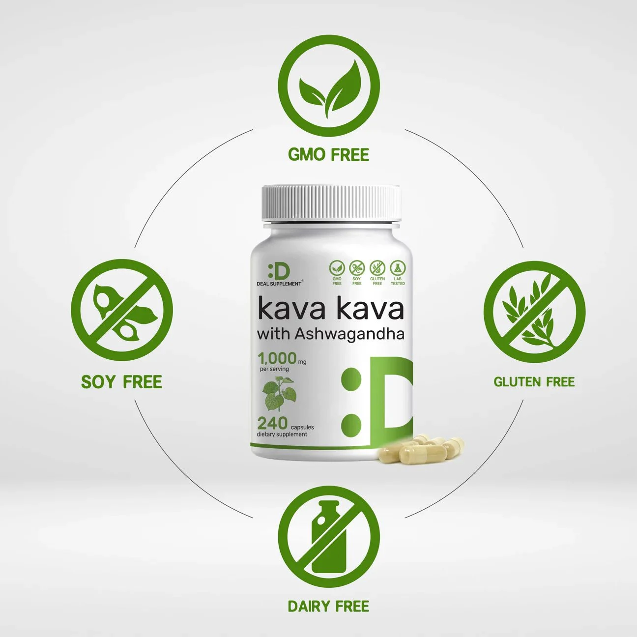 Kava Kava 1000 mg 240 Kapsül