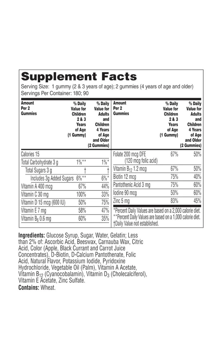 Kids Trolls Multivitamin Gummy, Kids Vitamins 180 Tablet