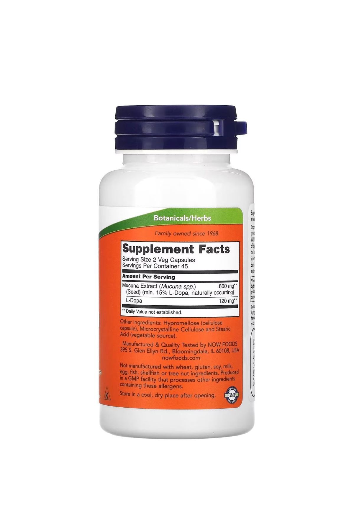 Dopa Mucuna 90 Kapsül Dopam.ne Brain Support Standardized  Extract Naturally Occurring 15%